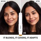 Color-Adapting Foundation Stick with Built-in Blending Brush