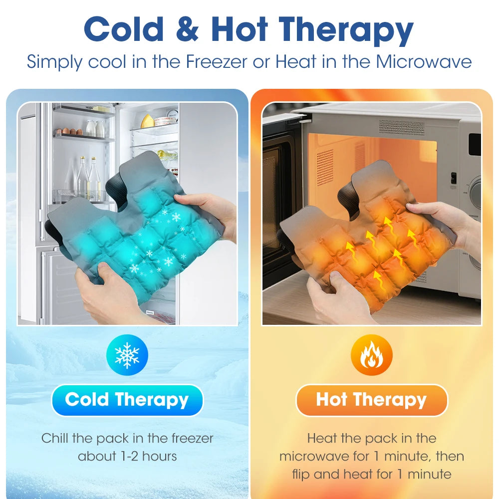 Reusable Hot and Cold Knee Ice Pack Wrap - 8