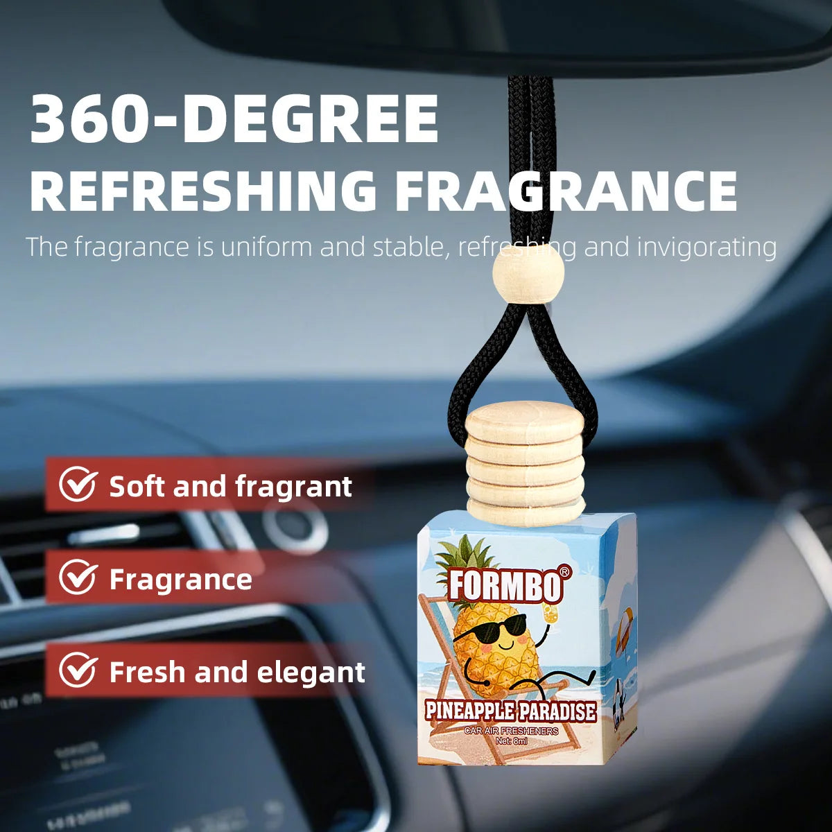 Formbo Car Air Freshener Hanging Fragrance Diffuser for Home and Auto