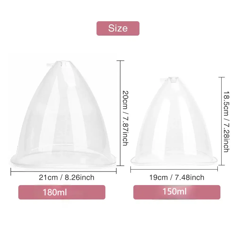 Vacuum Massage Cups for Breast and Buttock Lifting