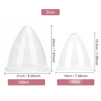 Vacuum Massage Cups for Breast and Buttock Lifting