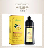 Organic Ginger Hair Blackening Shampoo 500ml Permanent Color Dye