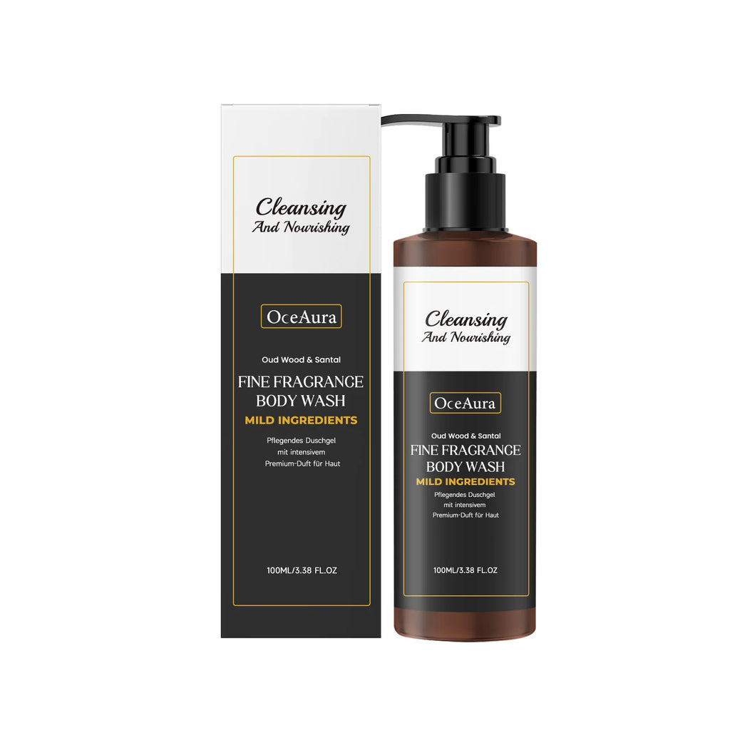 Oud Wood and Santal Fragrance Body Wash Cleansing and Nourishing Gel