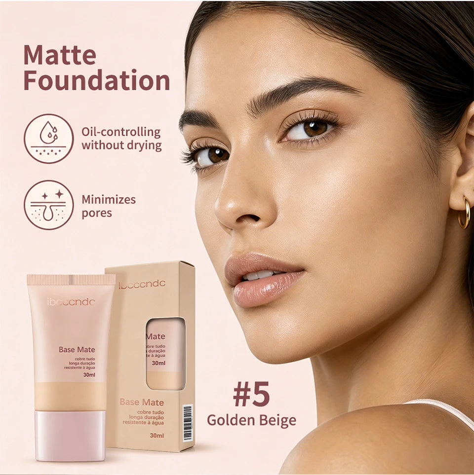 Long-Lasting Matte Liquid Foundation for Flawless Natural Coverage