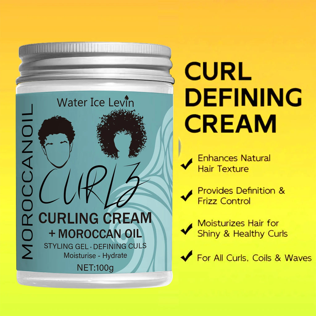 Coconut Oil Curling Cream Hydrating Curl Definition and Frizz Control