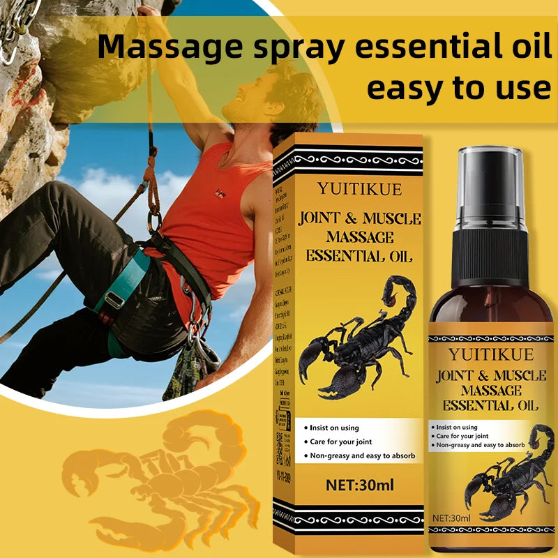 YUITIKUE Joint and Muscle Massage Oil 30ml Soothing Relief Formula - 4