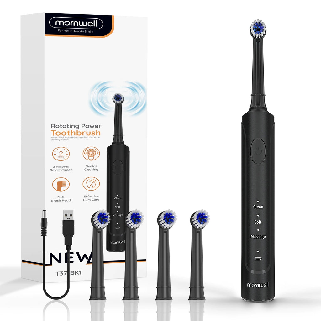Rechargeable Electric Toothbrush with 3 Cleaning Modes