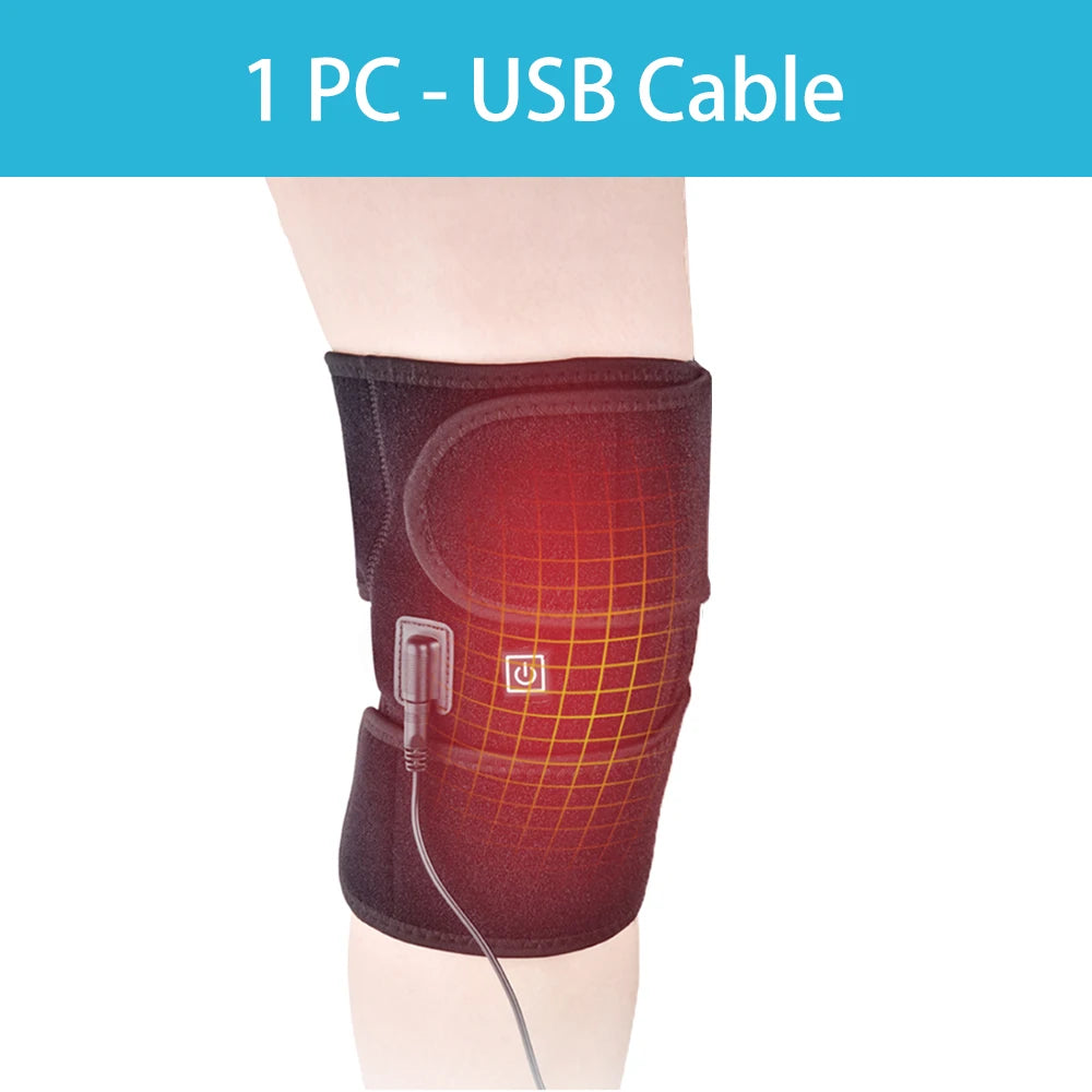 Electric Heated Knee Brace Support for Joint Relief - 13