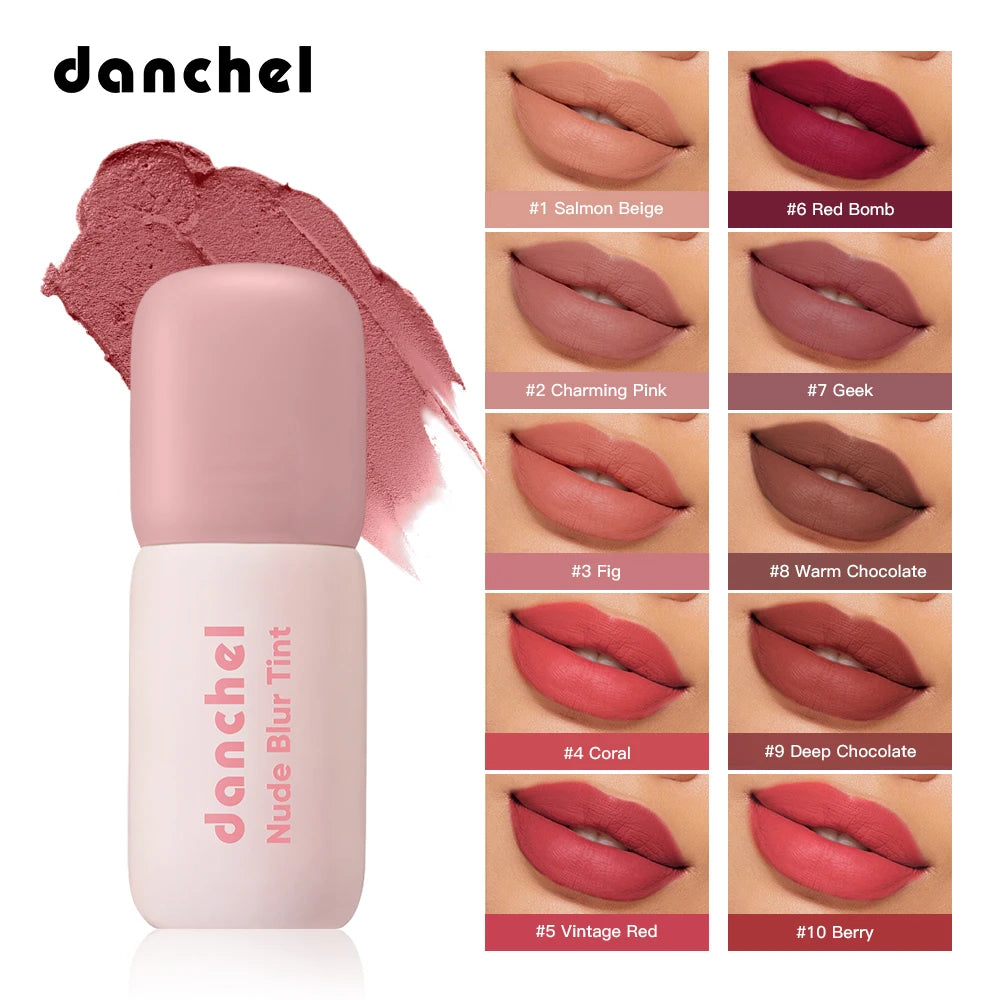 Velvet Matte Lip and Cheek Tint for Natural Makeup Look