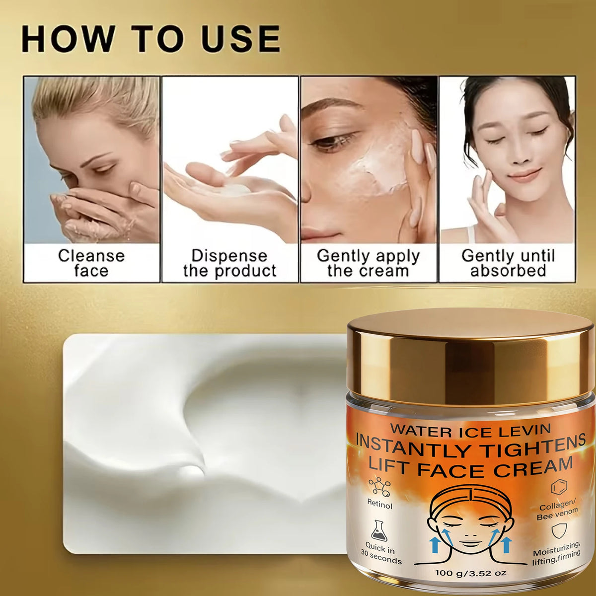 Retinol Collagen Firming Face Cream Moisturizing Anti Aging Lift Cream