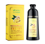 Natural Ginger Herbal Hair Dye Shampoo 500ml for Gray Hair Coverage