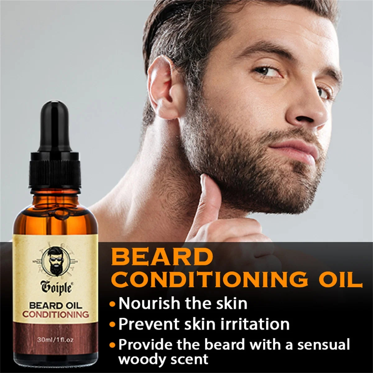 Goiple Beard Growth Oil and Balm Grooming Kit for Men