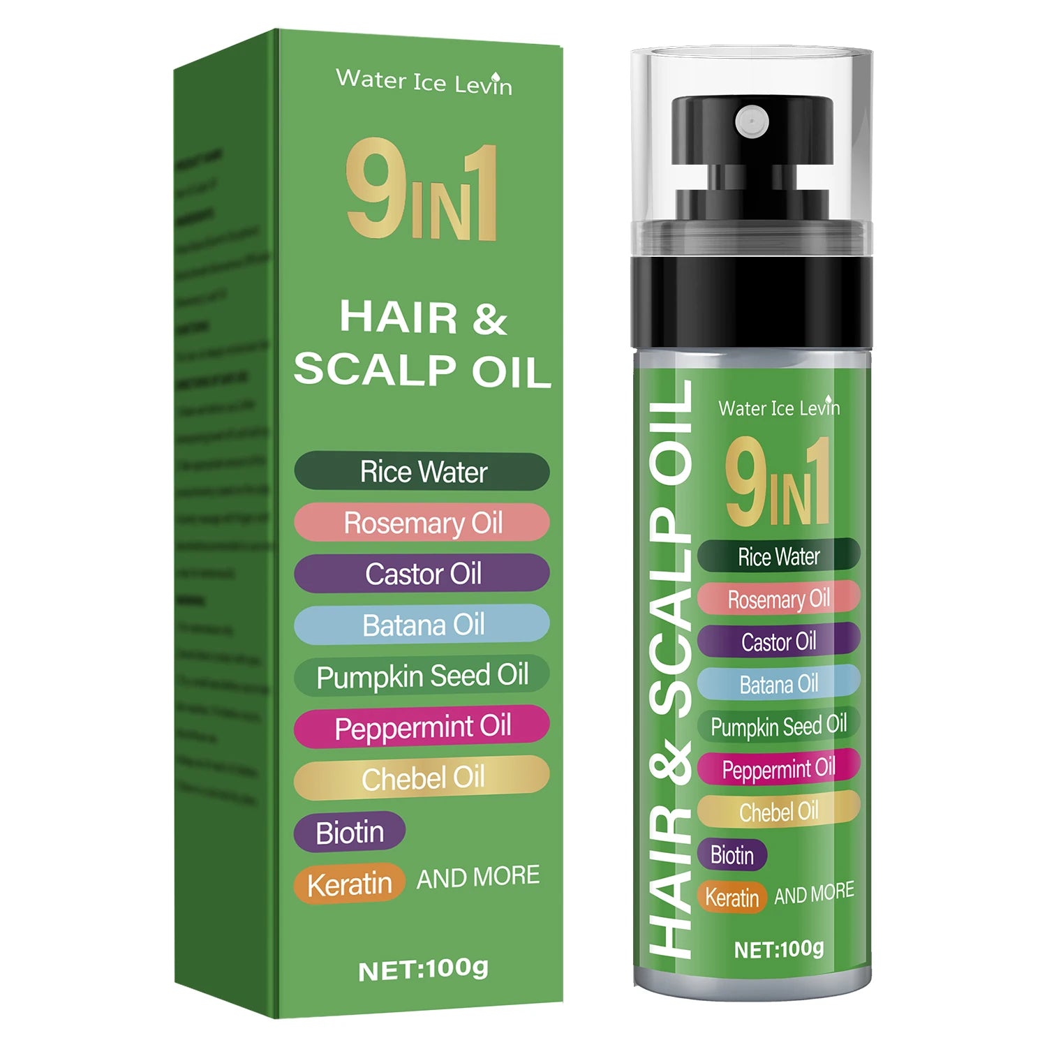 9-in-1 Rice Water and Keratin Hair and Scalp Nourishing Oil 100g - 6