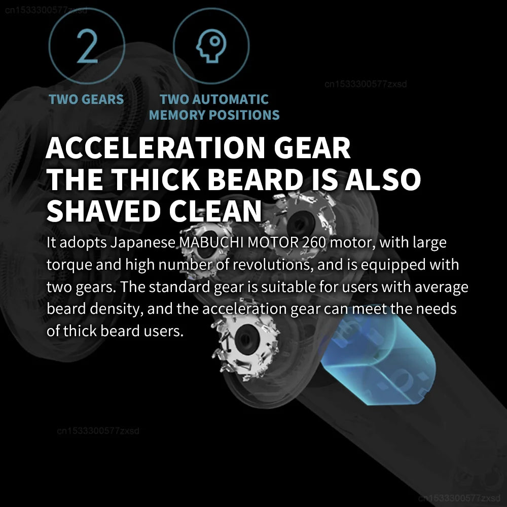 Xiaomi Mijia S500 Electric Shaver Rotary Razor Waterproof Beard Trimmer - 15