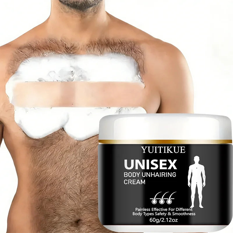 Unisex Body Hair Removal Cream 60g Painless Hair Remover - 7