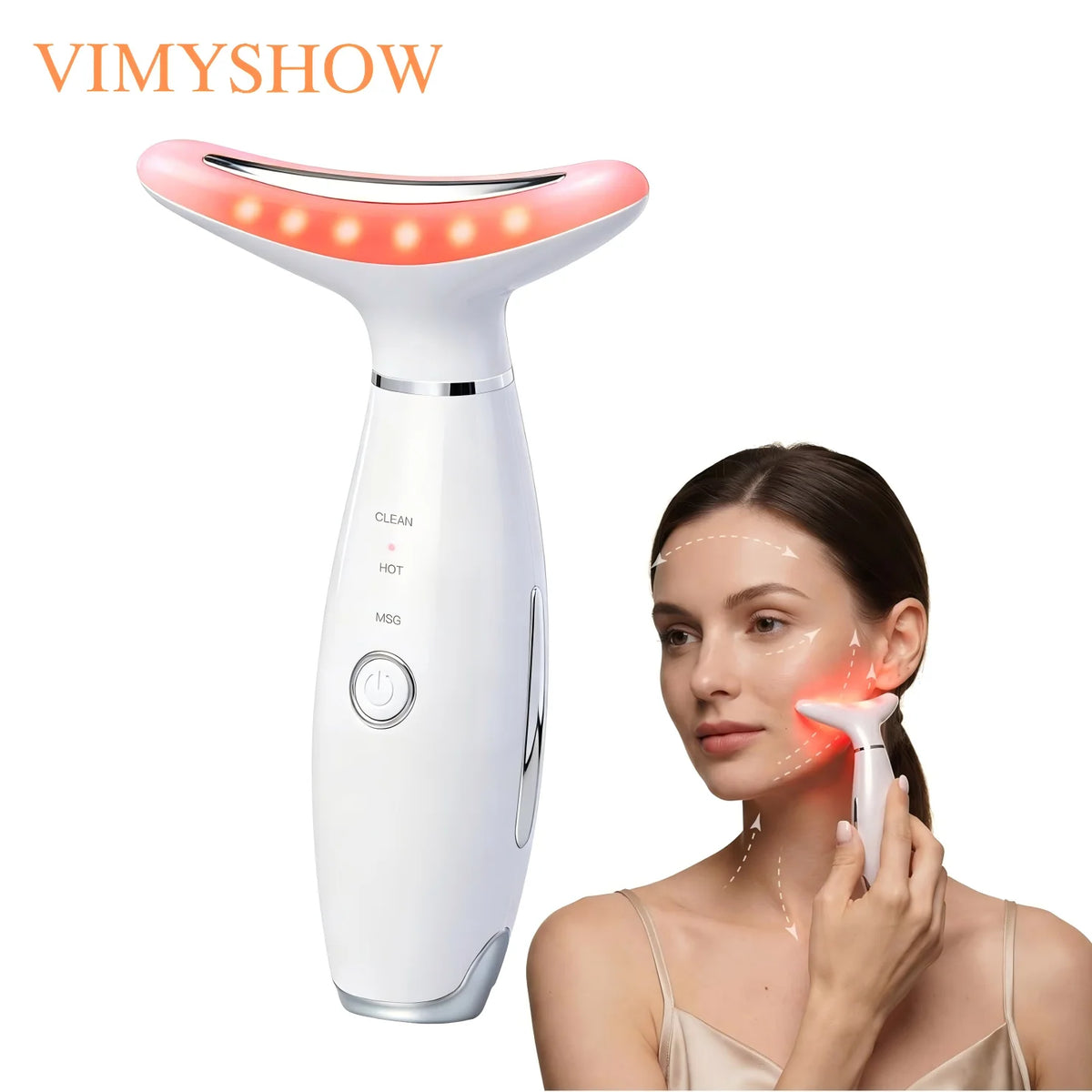 3-in-1 LED Facial Massager for Skin Tightening and Lifting