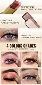 Dual Tone Eyeshadow Stick Gradient Shimmer Makeup Pen