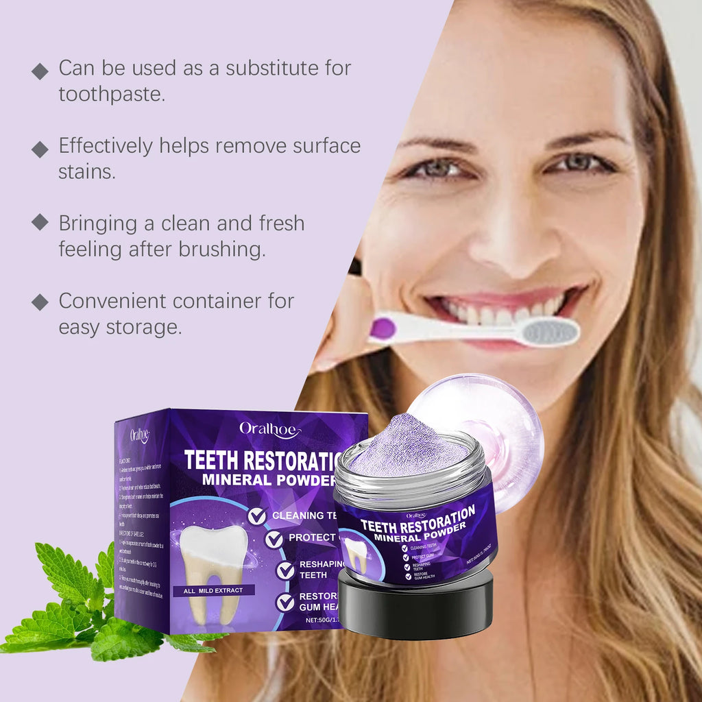 Teeth Whitening and Plaque Removal Cleaning Powder
