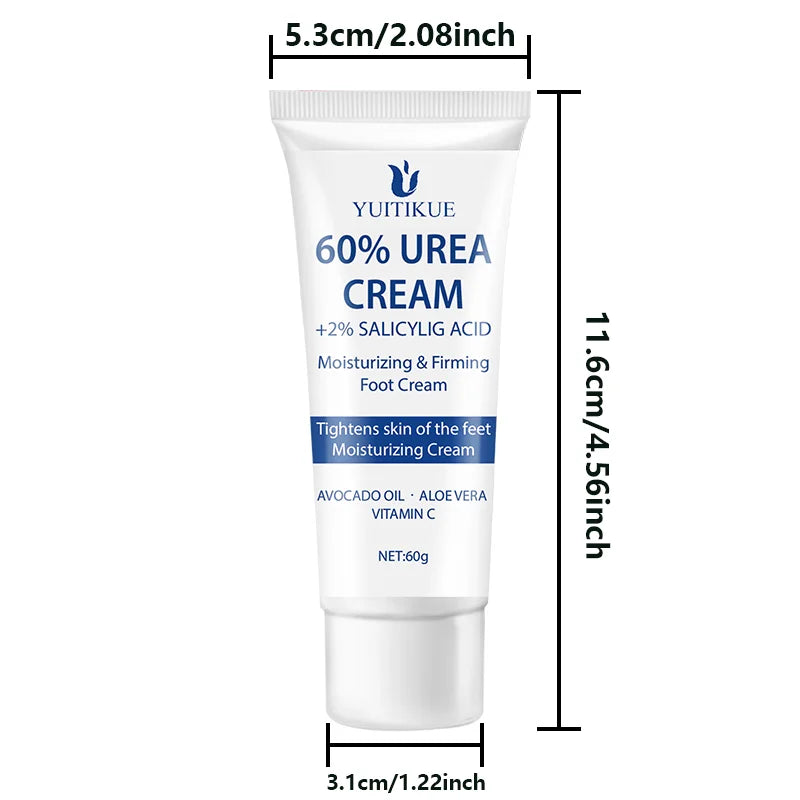 YUITIKUE 60% Urea Foot Repair Cream for Dry Cracked Skin 60g - 8