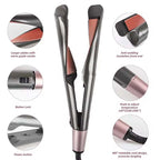 2-in-1 Twisted Hair Straightener and Curling Iron Ceramic Styler