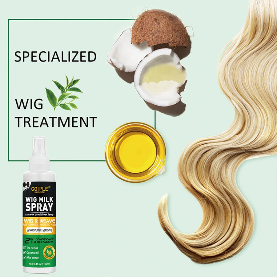100ml 2-in-1 Wig Milk Leave-In Conditioner and Heat Protection Spray