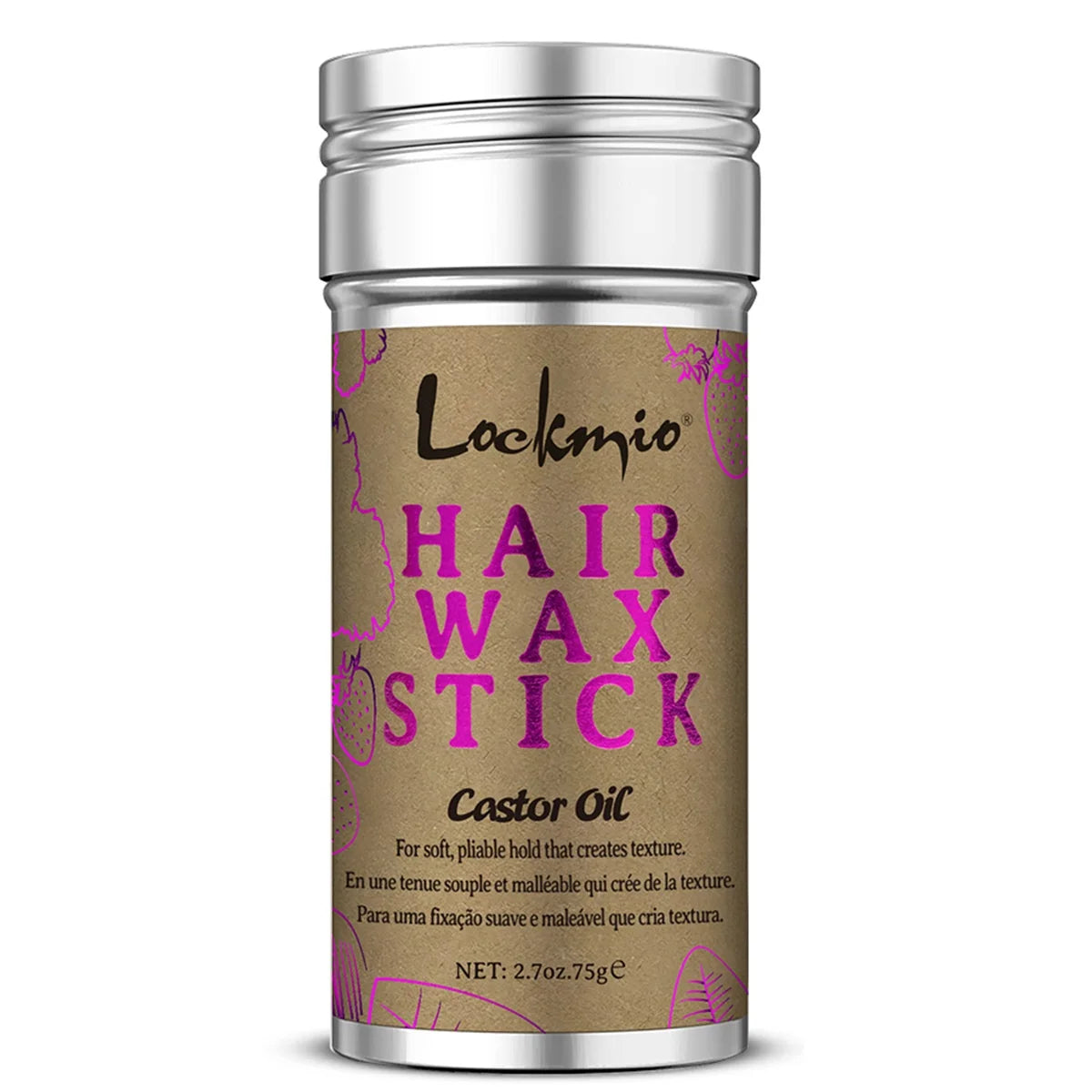 Lockmio Hair Wax Stick and Styling Brush Set for Frizz Control - 20
