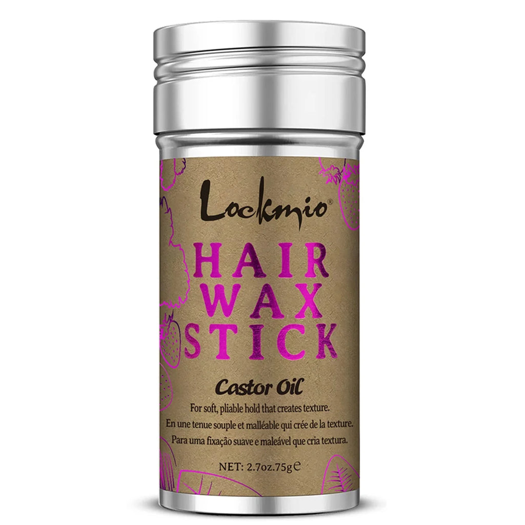 Lockmio Hair Wax Stick and Styling Brush Set for Frizz Control