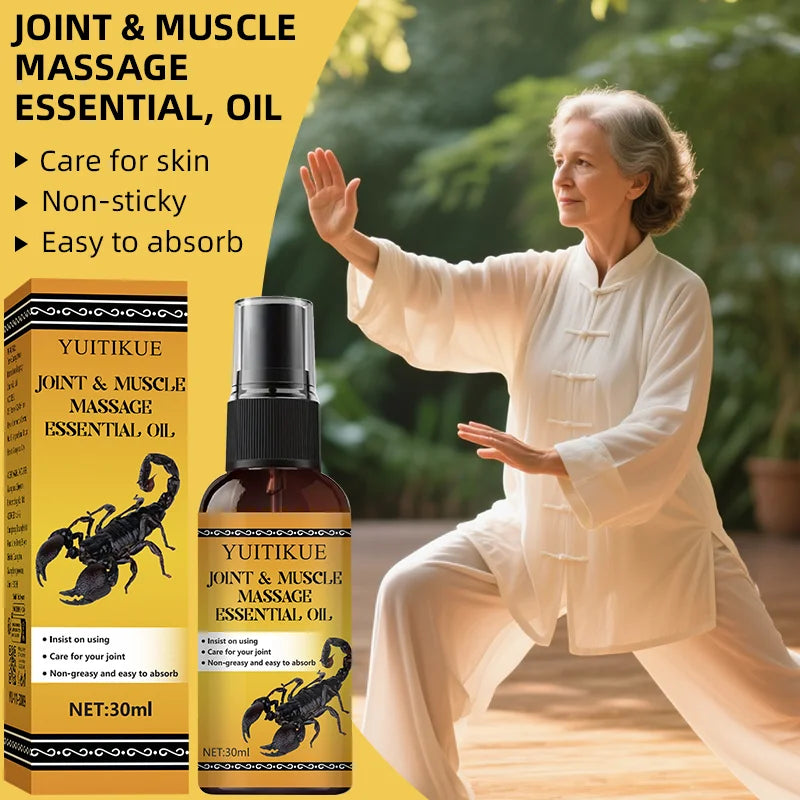 YUITIKUE Joint and Muscle Massage Oil 30ml Soothing Relief Formula
