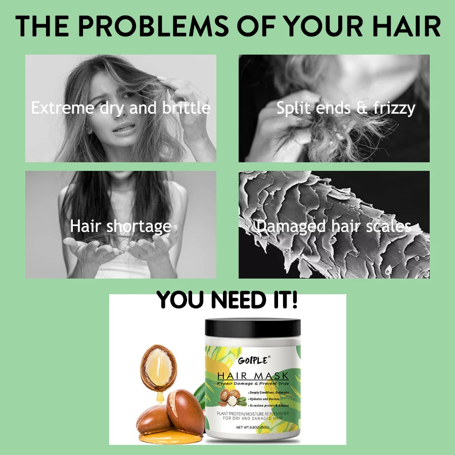 8.8 oz Deep Moisturizing Hair Mask for Dry and Damaged Hair