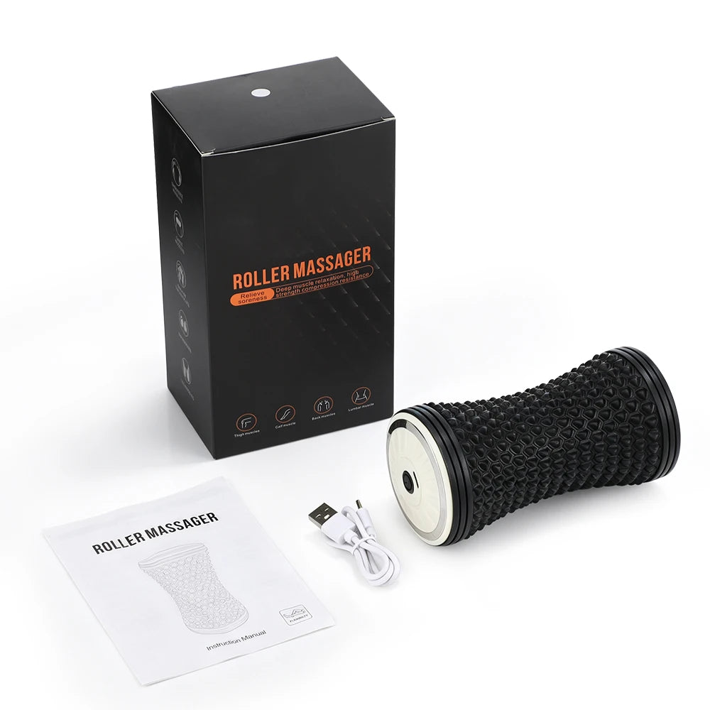 Electric Vibrating Muscle Massage Roller for Deep Tissue Recovery