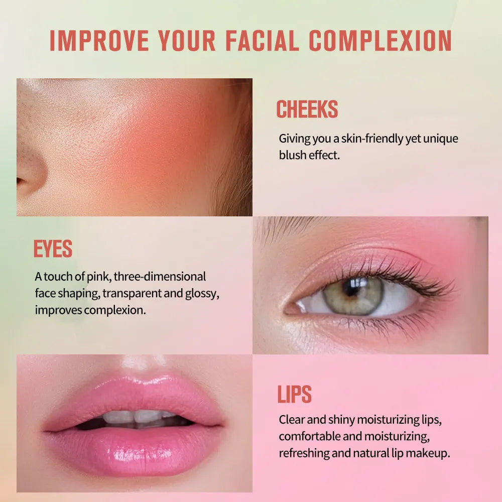 Tinted Moisturizing Blush Stick for Cheeks and Lips