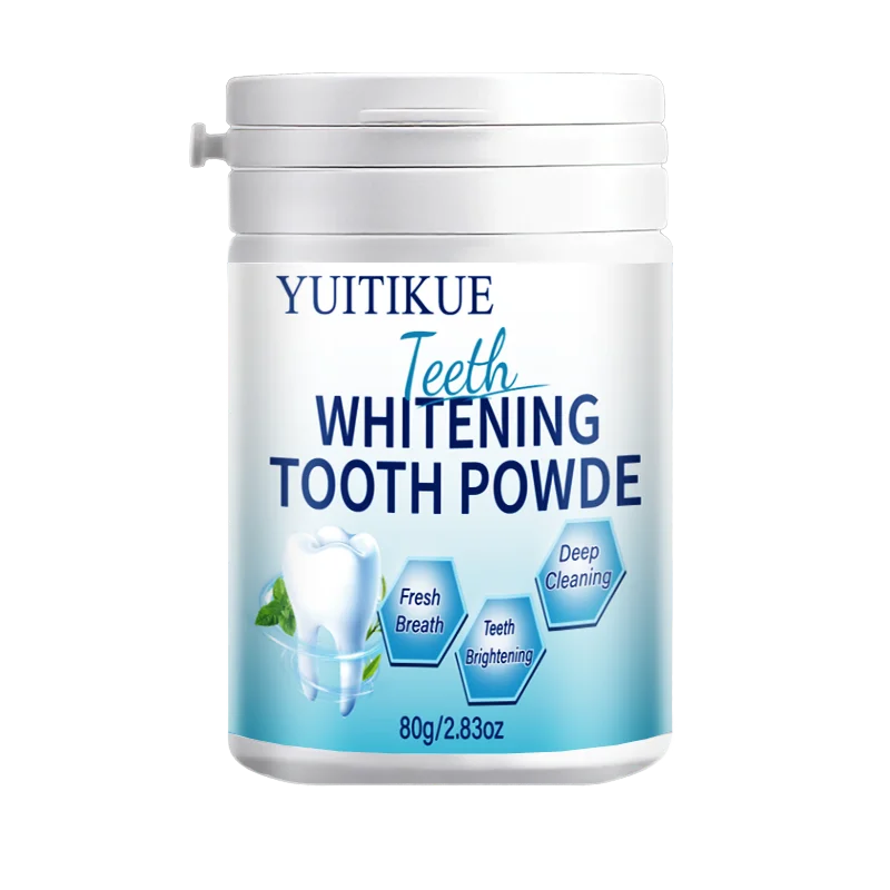 Yuitikue Teeth Whitening Powder Natural Mint Dental Stain Remover 80g