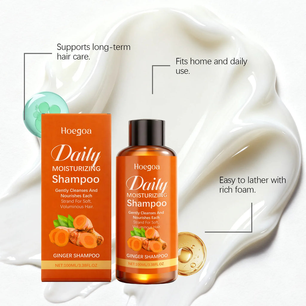 Ginger Shampoo Scalp Nourishing Oil Control and Volumizing Hair Cleanser