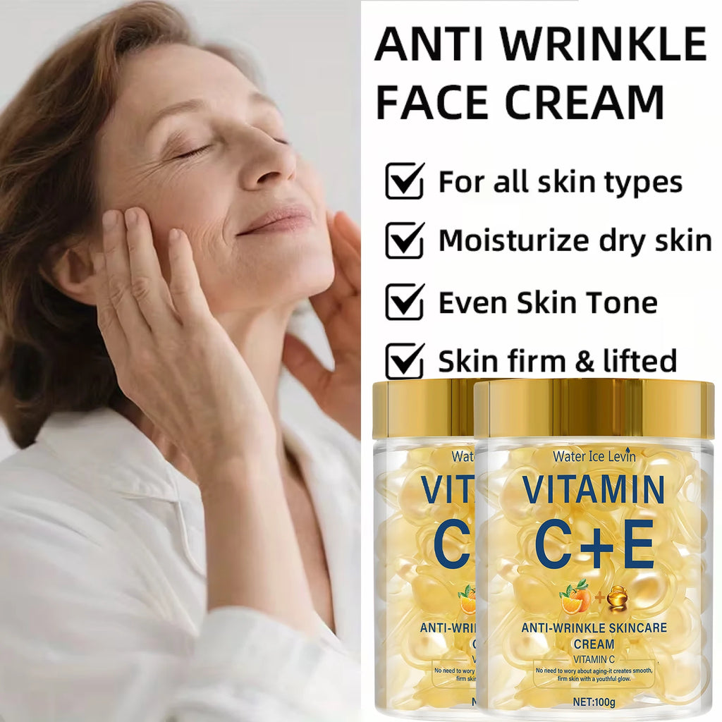 Vitamin C E Retinol Anti Wrinkle Cream Moisturizing Face Skincare