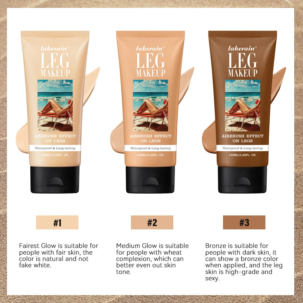 Waterproof Leg Makeup Foundation for Flawless Skin