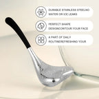 Stainless Steel Cooling Facial Ice Globes and Gua Sha Tool