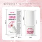 pH-Adaptive Color-Changing Jelly Blush for Lips and Cheeks