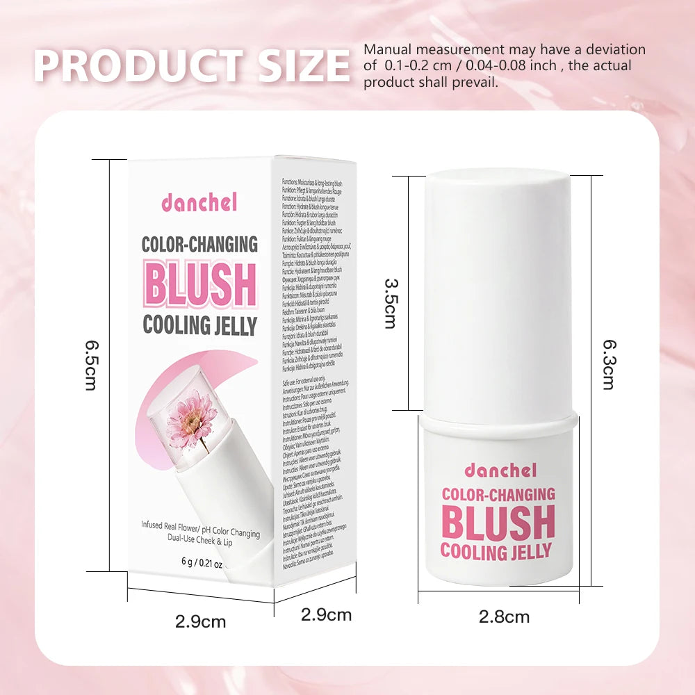 pH-Adaptive Color-Changing Jelly Blush for Lips and Cheeks