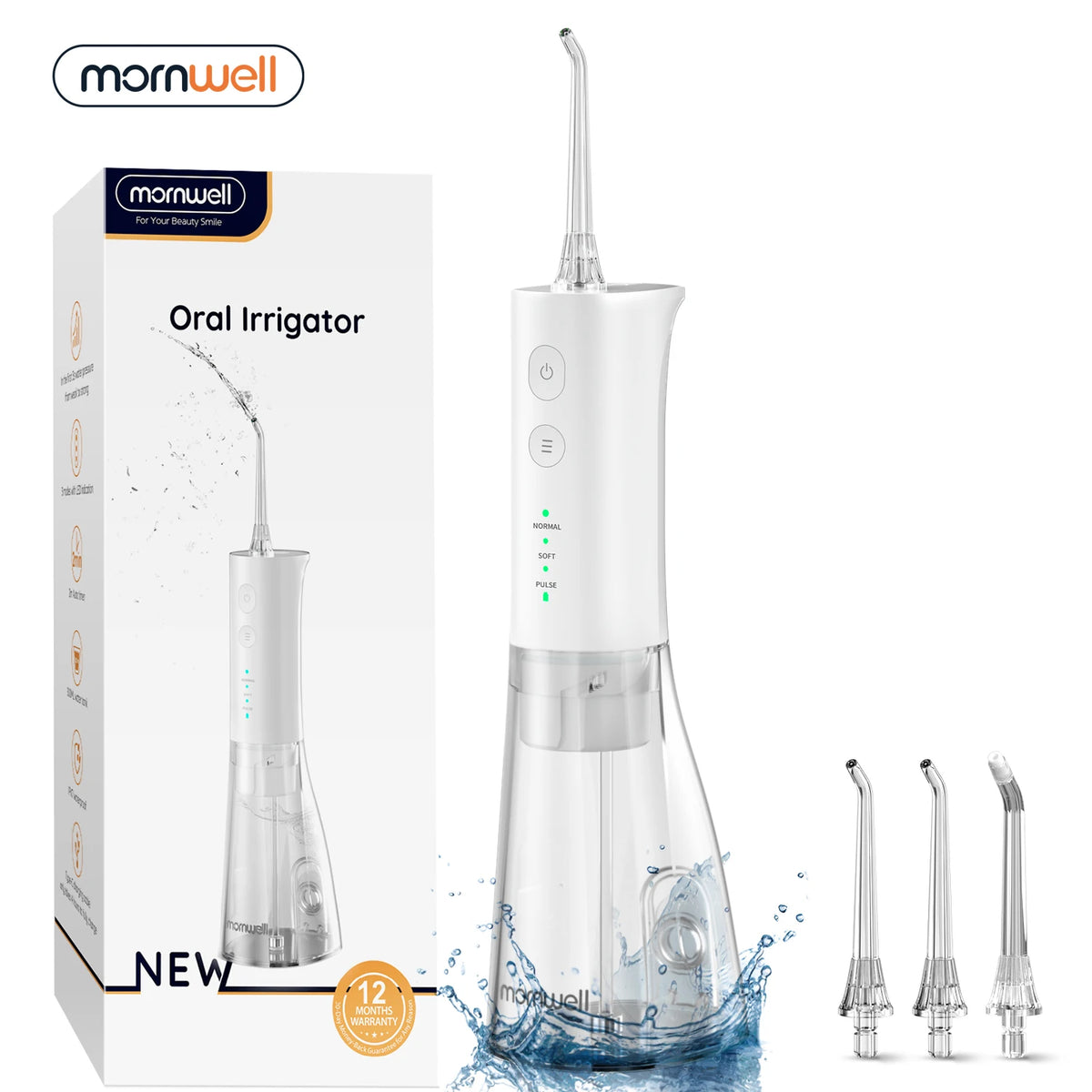 Portable Cordless Water Flosser for Teeth Cleaning