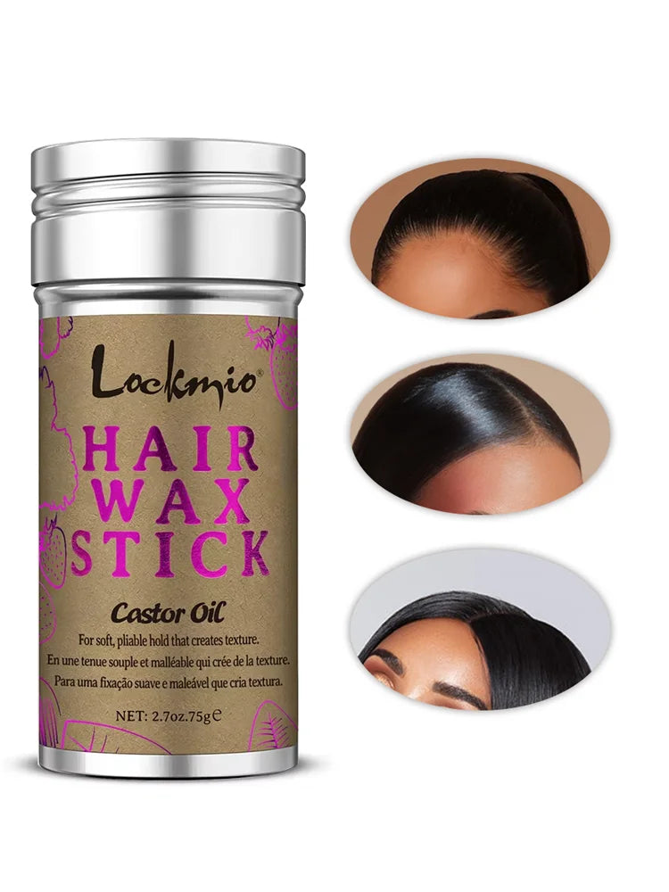 75g Solid Hair Wax Stick with 3 Piece Styling Comb Set - 5