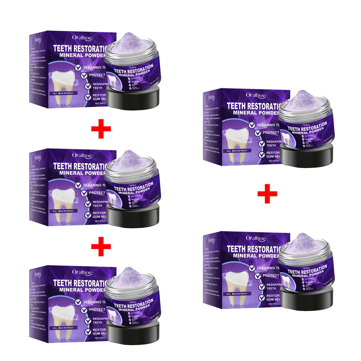 Teeth Whitening and Plaque Removal Cleaning Powder