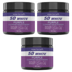 Purple Teeth Whitening Powder Charcoal Stain Remover for Brighter Smile