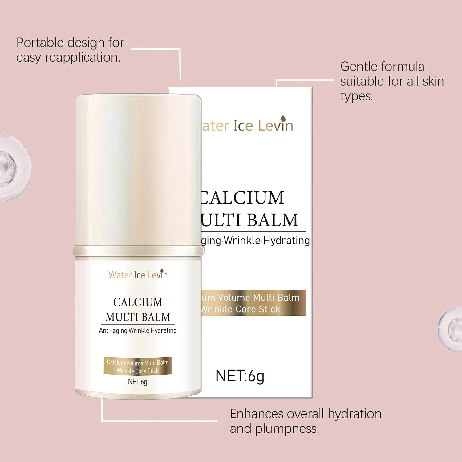 Calcium Hydration Multi Balm Stick Anti Aging Wrinkle Moisturizer - 1