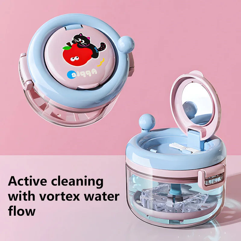 Portable Denture Cleaning Case with Rotary Brush - 5