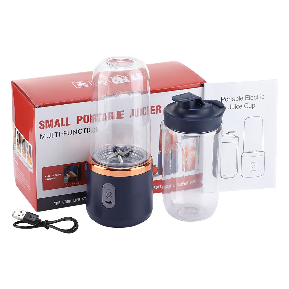 Portable Wireless Electric Juicer Cup for Fresh Fruit Smoothies - 12