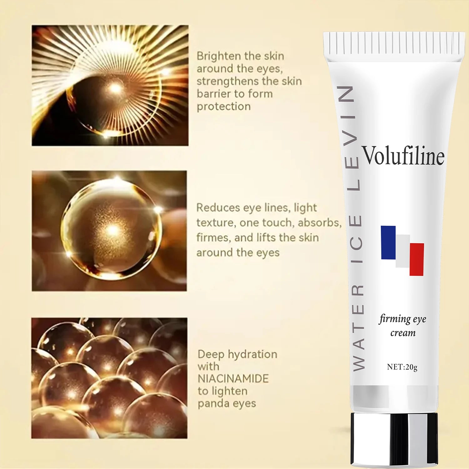 Volufiline Eye Cream Anti Aging Retinol Hyaluronic Acid Firming Treatment - 3