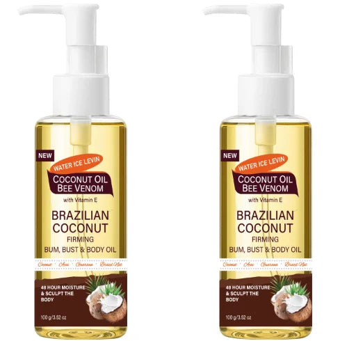 Brazilian Coconut Firming Body Oil Sculpting Moisturizer for Bum Bust - 7