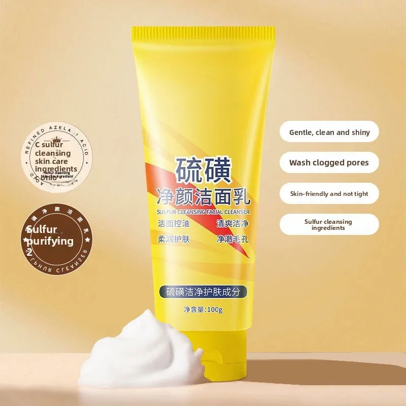 Sulfur Facial Cleanser Acne Control Oil Balancing Face Wash