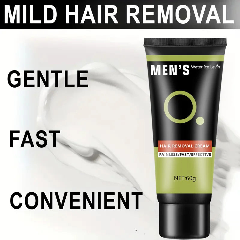 Water Ice Levin Mens Hair Removal Cream Gentle Depilatory 60g