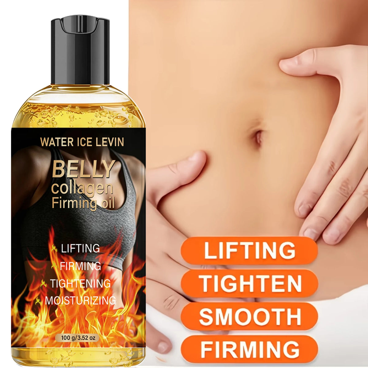 Collagen Firming Oil Belly Skin Tightening and Moisturizing Treatment